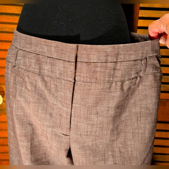 Elegant Autumn Brown Wide Leg Cropped Trousers - Picture 2 of 12